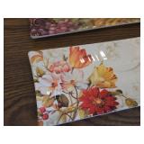 (2) 16"x6" Rectangle Serving Platters, (1) Cornocopia Décor 12"Lx6"D