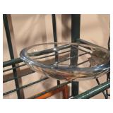 Vintage 7 1/2" Mid Century Modern Danish by Georg Jenson Cut and Polished Crystal Oval Bowl