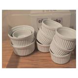 Lot of (9) R & M International White Porcelain Ramikins