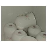 Vintage Bone China Tea / Coffee Cups Set of 8 by Hitkari Potteries