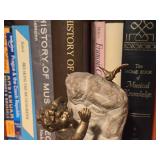 Bronze Painted Cherub on Stone Display Artwork