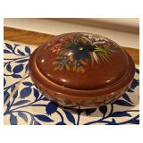 Ruege Handpainted Finish Music Box with Floral Design