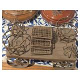 10" Decorative Metal Doll Cart Buggy