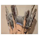 Chrome Finish Brush Vase with Glass Insert for holding water - Harry Allen by Areaware