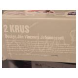 Coffee Mug Set (signed artwork design by Jan Vincents Johannessen) 2-pack - Kunsten A Leve by Porsgrund (in original packaging)