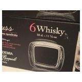 11 3/4 oz Whisky Glass Set of 6 - Accademia Luigi Bormioli (Italy) by Strauss (in original packaging)