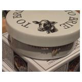 Lot of (2) Village Gourmet Ceramic Brie Baker 2-piece (in original packaging)