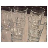 Glass Old Fashioned Tumbler with Square Base Set of 7