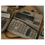 Lot of (6) Desk Calculators - Canon Paper Printers P23-DHV (x2), Casio, Texas Instruments TI-5045SV,