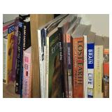 Lot of (1 Shelf) - Monet, Brain, Various Dolls, Mysterious Places, Alfred Hitchcock Books