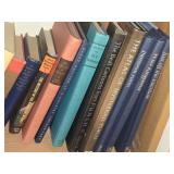 Lot of (1 Shelf) - Monet, Brain, Various Dolls, Mysterious Places, Alfred Hitchcock Books