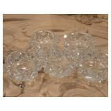 Lot of (5) Glass Candleholders