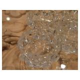 Lot of (5) Glass Candleholders