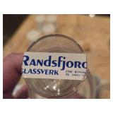 Special Crystal Handblown Glass Decanter by Randsfjord Glassverk (Norway)