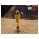 Happy Retirement logo Glass Table Bell