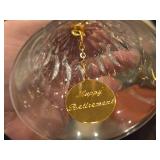Happy Retirement logo Glass Table Bell