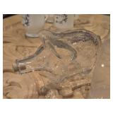 Lot of (2) Glass Corked Bottles - Pig and Pitcher