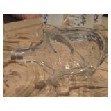 Lot of (2) Glass Corked Bottles - Pig and Pitcher