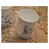 Lot of (4) Porcelain Coffee Mugs