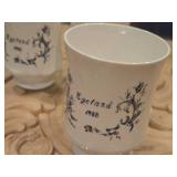Lot of (4) Porcelain Coffee Mugs