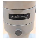 Nikon SMZ-2T (597111) Zoom Stereomicroscope with C-0.45x TV Lens and Transillumination Base