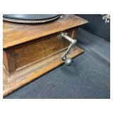 Antique Columbia Graphophone Wind-Up Phonograph with Large Horn