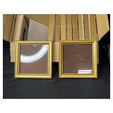 Lot of Gold 4x4 Picture Frames with Envelopes and Card Inserts
