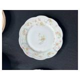 Collection of Vintage Hand Painted Plates, Nippon, Haviland Limoges, Z.S. & Co Bavaria and Crystal Vase