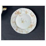 Collection of Vintage Hand Painted Plates, Nippon, Haviland Limoges, Z.S. & Co Bavaria and Crystal Vase