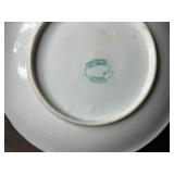 Collection of Vintage Hand Painted Plates, Nippon, Haviland Limoges, Z.S. & Co Bavaria and Crystal Vase