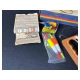 Vintage Aloha Nui Ukulele (needs tuning), Hat Box, and Pocket Fisherman with Accessories