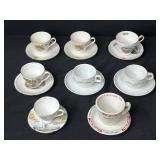 Vintage Bone China Souvenir Demitasse Cup and Saucer Collection - inc Royal Stafford