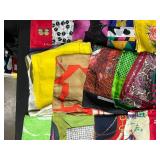Collection of Vintage and Designer Silk Scarves Assorted Patterns