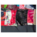 Collection of Vintage and Designer Silk Scarves Assorted Patterns