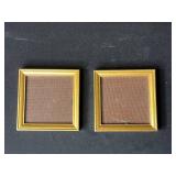 Lot of Gold-Tone Small Square Picture Frames