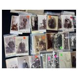 Collection of Antique and Vintage Cabinet Card Photos and Postcards