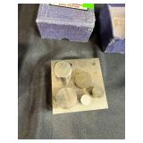 Lot of 2 Eurotool DAP-410.10 Large Economy Disc Cutters with Cases and Anvil