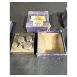 Lot of 2 Eurotool DAP-410.10 Large Economy Disc Cutters with Cases and Anvil