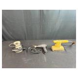Lot of 3 Power Tools: Porter-Cable Sander, Milwaukee Heat Gun, and Orbital Sander
