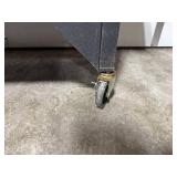 Rolling Workbench with Mixed Work Surface and Storage Drawers