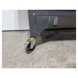 Rolling Workbench with Mixed Work Surface and Storage Drawers