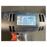 Lot of 2 Electric Drills with Accessories - Black & Decker and Power Tools Plus