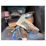 Mixed Lot of Hand Tools, Hardware, and Storage Supplies