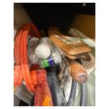 Mixed Lot of Hand Tools, Hardware, and Storage Supplies