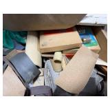 Large Collection of Sandpaper, Sanding Belts, and Abrasive Sheets Assorted Grits