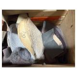 Large Collection of Sandpaper, Sanding Belts, and Abrasive Sheets Assorted Grits