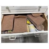 Collection of Sandpaper Rolls, Discs, and Abrasive Pads Assorted Grits
