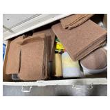 Collection of Sandpaper Rolls, Discs, and Abrasive Pads Assorted Grits