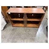 Wood and Glass Display Cabinet with Sliding Doors 50x29x16 in