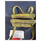 Vintage Clothing and Accessories Collection with Leather Suitcase and Handbag